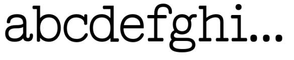 Feedbacker Typewriter Regular FONT