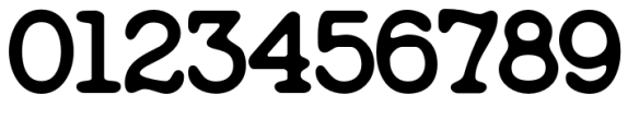 Feedbacker Typewriter Rough Bold Font OTHER CHARS