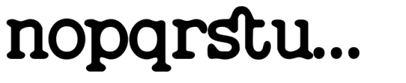 Feedbacker Typewriter Rough Bold Font LOWERCASE