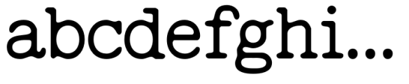 Feedbacker Typewriter Rough Regular FONT