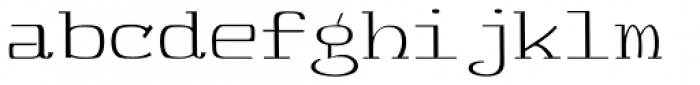 Feggolite Hatched Thin Font LOWERCASE