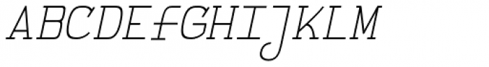 FeggoliteMono Light Italic Font UPPERCASE
