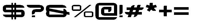 Fegoriz Expanded Font OTHER CHARS