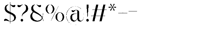 Feinlag Font OTHER CHARS