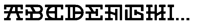 Felarium Font UPPERCASE
