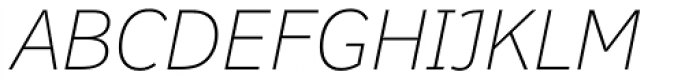 Felbridge Pro Thin Italic Font UPPERCASE
