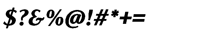 Feldora Bold Italic Font OTHER CHARS