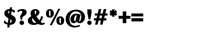 Feldora Extra Bold Font OTHER CHARS