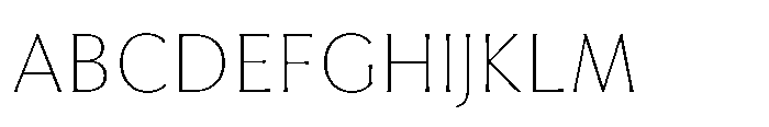Feldora Extra Light Font UPPERCASE