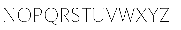 Feldora Extra Light Font UPPERCASE