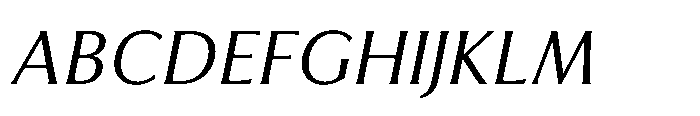 Feldora Italic Font UPPERCASE