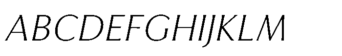 Feldora Light Italic Font UPPERCASE