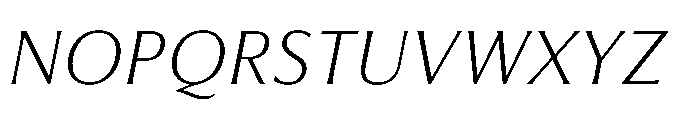 Feldora Light Italic Font UPPERCASE