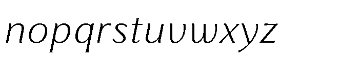 Feldora Light Italic Font LOWERCASE