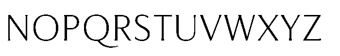Feldora Light Font UPPERCASE