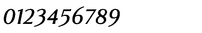 Feldora Medium Italic Font OTHER CHARS