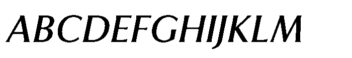 Feldora Medium Italic Font UPPERCASE
