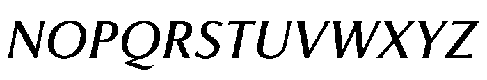 Feldora Medium Italic Font UPPERCASE