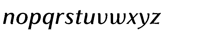 Feldora Medium Italic Font LOWERCASE