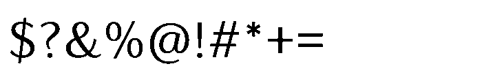 Feldora Regular Font OTHER CHARS