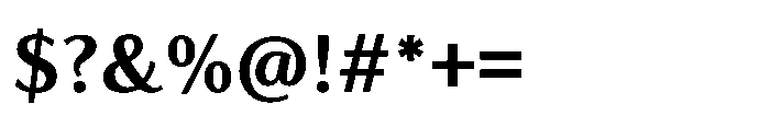 Feldora Semi Bold Font OTHER CHARS