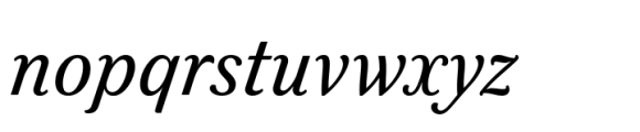 Felice Regular Italic Font LOWERCASE