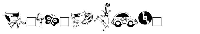 Feline Groovy Dingbat Font OTHER CHARS