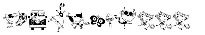 Feline Groovy Dingbat FONT