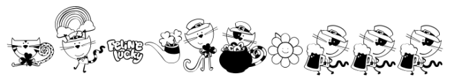 Feline Lucky Dingbat FONT