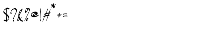 Felistta Script Font OTHER CHARS