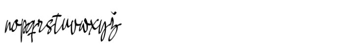 Felistta Script Font LOWERCASE