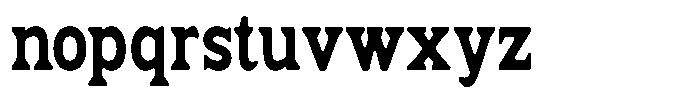 Fendrok Smooth Black Condensed Font LOWERCASE