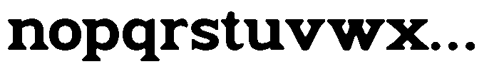 Fendrok Smooth Black Expanded Font LOWERCASE
