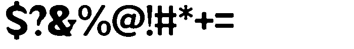 Fendrok Smooth Black Semi Expanded Font OTHER CHARS