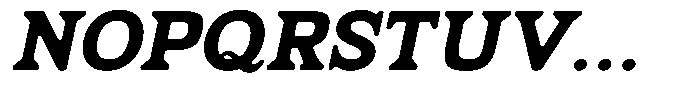 Fendrok Smooth Black Slant Expanded Font UPPERCASE