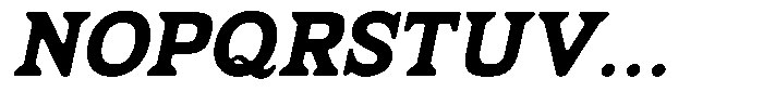 Fendrok Smooth Black Slant Semi Expa Font UPPERCASE