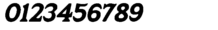 Fendrok Smooth Black Slant Font OTHER CHARS