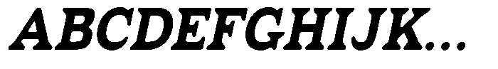 Fendrok Smooth Black Slant Font UPPERCASE