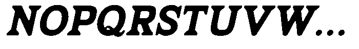 Fendrok Smooth Black Slant Font UPPERCASE
