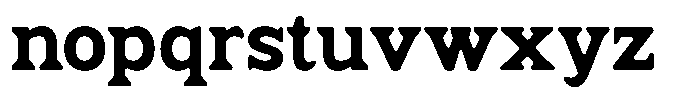 Fendrok Smooth Black Font LOWERCASE