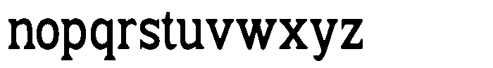 Fendrok Smooth Bold Condensed Font LOWERCASE