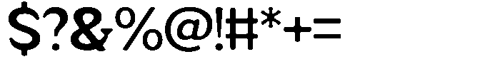 Fendrok Smooth Bold Expanded Font OTHER CHARS