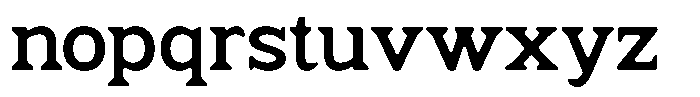Fendrok Smooth Bold Semi Expanded Font LOWERCASE