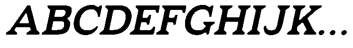 Fendrok Smooth Bold Slant Expanded Font UPPERCASE