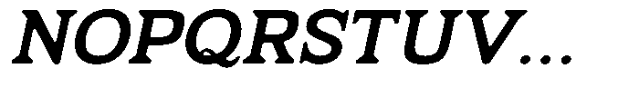 Fendrok Smooth Bold Slant Expanded Font UPPERCASE