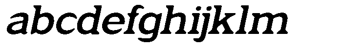 Fendrok Smooth Bold Slant Expanded FONT