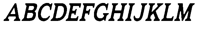 Fendrok Smooth Bold Slant Semi Conde Font UPPERCASE