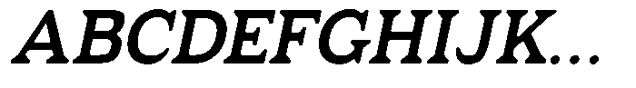Fendrok Smooth Bold Slant Semi Expan Font UPPERCASE