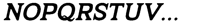 Fendrok Smooth Bold Slant Semi Expan Font UPPERCASE