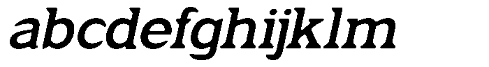 Fendrok Smooth Bold Slant Semi Expan FONT